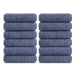 Green Essen 12-Pack Washcloths Set, 13"x13" Luxurious Dish Towels Ultra Soft Face Towels Quick Dry Kitchen Towel Bundle Absorbent Wash Cloths