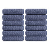 Green Essen 12-Pack Washcloths Set, 13"x13" Luxurious Dish Towels Ultra Soft Face Towels Quick Dry Kitchen Towel Bundle Absorbent Wash Cloths