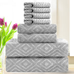 Smuge 8 Piece Oversized Bath Sheet Towels (35 x 70 in) 600 GSM Ultra Soft Large Bath Towel Set Thick Cozy Quick Dry Bathroom Towels Hotel Luxurious Towels
