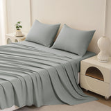 Beartech Polyester Bed Sheets Set 4 Piece King Size Sheet Set, Soft & Lightweight And Breathable Bedding Set, Fitted Sheet, Flat Sheet & 2 Pillowcases