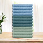 12-Pack  Washcloths Soft Towel Set OH Microfiber