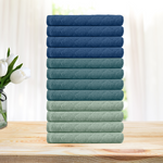 12-Pack  Washcloths Soft Towel Set OH Microfiber