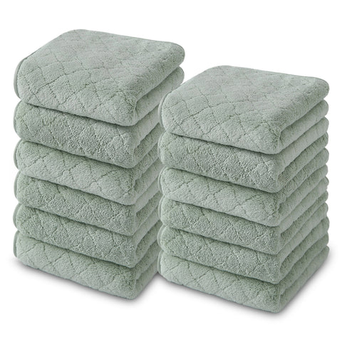 12 Pieces Washcloths FJOH-12Piece