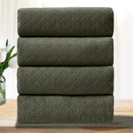 4-Pack OH Microfiber Bath Towel Set