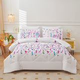 3/7-Piece Comforter Set - Bed in a Bag with Flat Sheet, Fitted Sheet, Pillowcases & Shams