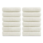 Green Essen 12-Pack Washcloths Set, 13"x13" Luxurious Dish Towels Ultra Soft Face Towels Quick Dry Kitchen Towel Bundle Absorbent Wash Cloths