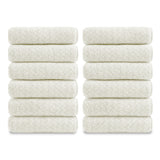 Green Essen 12-Pack Washcloths Set, 13"x13" Luxurious Dish Towels Ultra Soft Face Towels Quick Dry Kitchen Towel Bundle Absorbent Wash Cloths