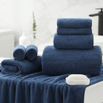 Kebury 8 Piece Bath Towel Set, 2 Oversize Bath Towels, 2 Hand Towels, 4 Washclothes, Ultra Soft Towel Quick Dry Highly Absorbent Shower Bathroom Towels Family Hotel Towels Set Collection
