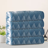 4-Pack Lattice Bath Towel Set Washcloths