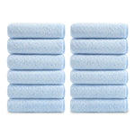 Green Essen 12-Pack Washcloths Set, 13"x13" Luxurious Dish Towels Ultra Soft Face Towels Quick Dry Kitchen Towel Bundle Absorbent Wash Cloths
