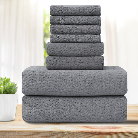 8 Piece SW Bath Towel Set