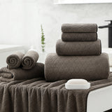 Kebury 8 Piece Bath Towel Set, 2 Oversize Bath Towels, 2 Hand Towels, 4 Washclothes, Ultra Soft Towel Quick Dry Highly Absorbent Shower Bathroom Towels Family Hotel Towels Set Collection