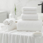 Kebury 8 Piece Bath Towel Set, 2 Oversize Bath Towels, 2 Hand Towels, 4 Washclothes, Ultra Soft Towel Quick Dry Highly Absorbent Shower Bathroom Towels Family Hotel Towels Set Collection