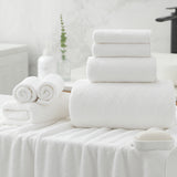 Kebury 8 Piece Bath Towel Set, 2 Oversize Bath Towels, 2 Hand Towels, 4 Washclothes, Ultra Soft Towel Quick Dry Highly Absorbent Shower Bathroom Towels Family Hotel Towels Set Collection