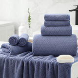 Kebury 8 Piece Bath Towel Set, 2 Oversize Bath Towels, 2 Hand Towels, 4 Washclothes, Ultra Soft Towel Quick Dry Highly Absorbent Shower Bathroom Towels Family Hotel Towels Set Collection
