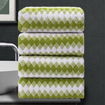 4-Pack Lattice Bath Towel Set