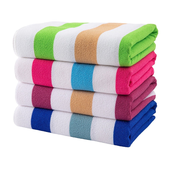 Anray Home 4 Pack Oversized Microfiber Beach Towel, 30x60 inches Super Absorbent Quick Dry Camping Travel Towels Lightweight Outdoor Large Swim Towel for Adults