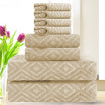Smuge 8 Piece Oversized Bath Sheet Towels (35 x 70 in) 600 GSM Ultra Soft Large Bath Towel Set Thick Cozy Quick Dry Bathroom Towels Hotel Luxurious Towels