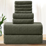 8 Piece OH Microfiber Bath Towel Set