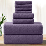 8 Piece OH Microfiber Bath Towel Set