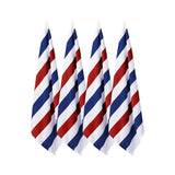 4 Pack Stripe Beach Towel Sets, 30"x60" Quick-Dry Microfiber Beach Towel