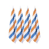 4 Pack Stripe Beach Towel Sets, 30"x60" Quick-Dry Microfiber Beach Towel