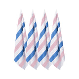 4 Pack Stripe Beach Towel Sets, 30"x60" Quick-Dry Microfiber Beach Towel