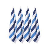 4 Pack Stripe Beach Towel Sets, 30"x60" Quick-Dry Microfiber Beach Towel