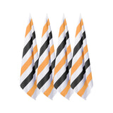 4 Pack Stripe Beach Towel Sets, 30"x60" Quick-Dry Microfiber Beach Towel