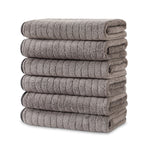 Bath Towel Set 6 Pack Washcloths