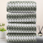 4-Pack Lattice Bath Towel Set