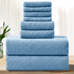 8 Piece OH Microfiber Bath Towel Set