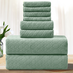 8 Piece OH Microfiber Bath Towel Set