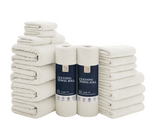 Jessy Home 18 Piece Light Purple Towel Set Include 4 Bath Towels,4 Hand Towels,4 Fingertip Towels,4 Washcloths,2 Rolls Cleaning Towels,Soft Microfiber Highly Absorbent Towel Set for Bathroom