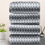 4-Pack Lattice Bath Towel Set