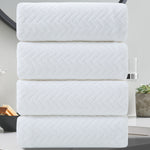 4-Pack Leave Bath Towel Set