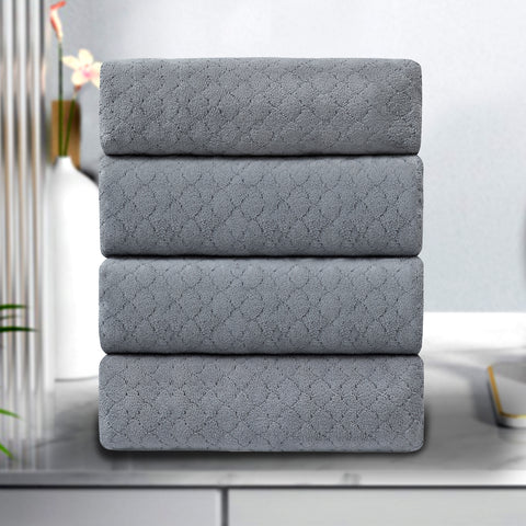 4-Pack OH Microfiber Bath Towel Set