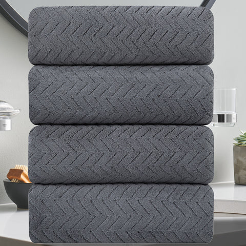 4-Pack Leave Bath Towel Set