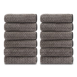 Green Essen 12-Pack Washcloths Set, 13"x13" Luxurious Dish Towels Ultra Soft Face Towels Quick Dry Kitchen Towel Bundle Absorbent Wash Cloths
