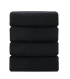 Covina Home 4 Pcs Bath Towel Set Light Green Microfiber Bathroom Towel Set Ultra Soft Plush Oversized Towels Adult Luxury Bath Sheet