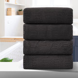 4 Pack JXW Microfiber Bath Towel Set