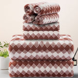 Beartech 8 Piece Microfiber Bath Towel Set 2 Oversized Bath Sheet,2 Hand Towels and 4 Washcloths