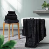 CHINO Oversized Bath Towel Set of 8, 2 Large Bath Sheets, 2 Hand Towels, 4 Washcloths-Soft, Quick Dry, Super Absorbent, Diamond Pattern Microfiber Towels for Bathroom, Beach, Travel, Fitness