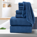 8 Pcs JXW Microfiber Bath Towel Set