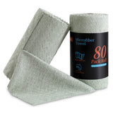 Jessy Home 80 Pack Textured Microfiber Clean Cloth Roll,Tear Away 12"x12" Reusable paper towel Lint Free Rags & Durable Dish Cloth, Ultra Absorbent Shop Towels for Kitchen,Car,Window