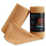 Jessy Home 80 Pack Textured Microfiber Clean Cloth Roll,Tear Away 12"x12" Reusable paper towel Lint Free Rags & Durable Dish Cloth, Ultra Absorbent Shop Towels for Kitchen,Car,Window