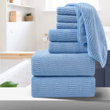 8 Pcs JXW Microfiber Bath Towel Set