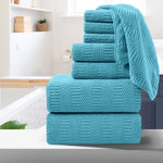 8 Pcs JXW Microfiber Bath Towel Set