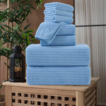 8 Piece ZTW Bath Towel Set