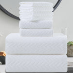 8 Piece Leave Bath Towel Set
